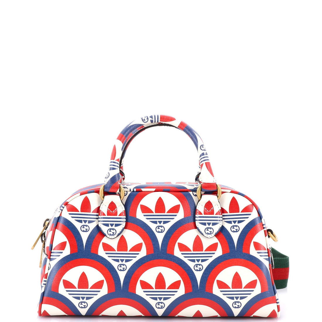 Gucci X Adidas Duffle Bag Printed Leather Mini
