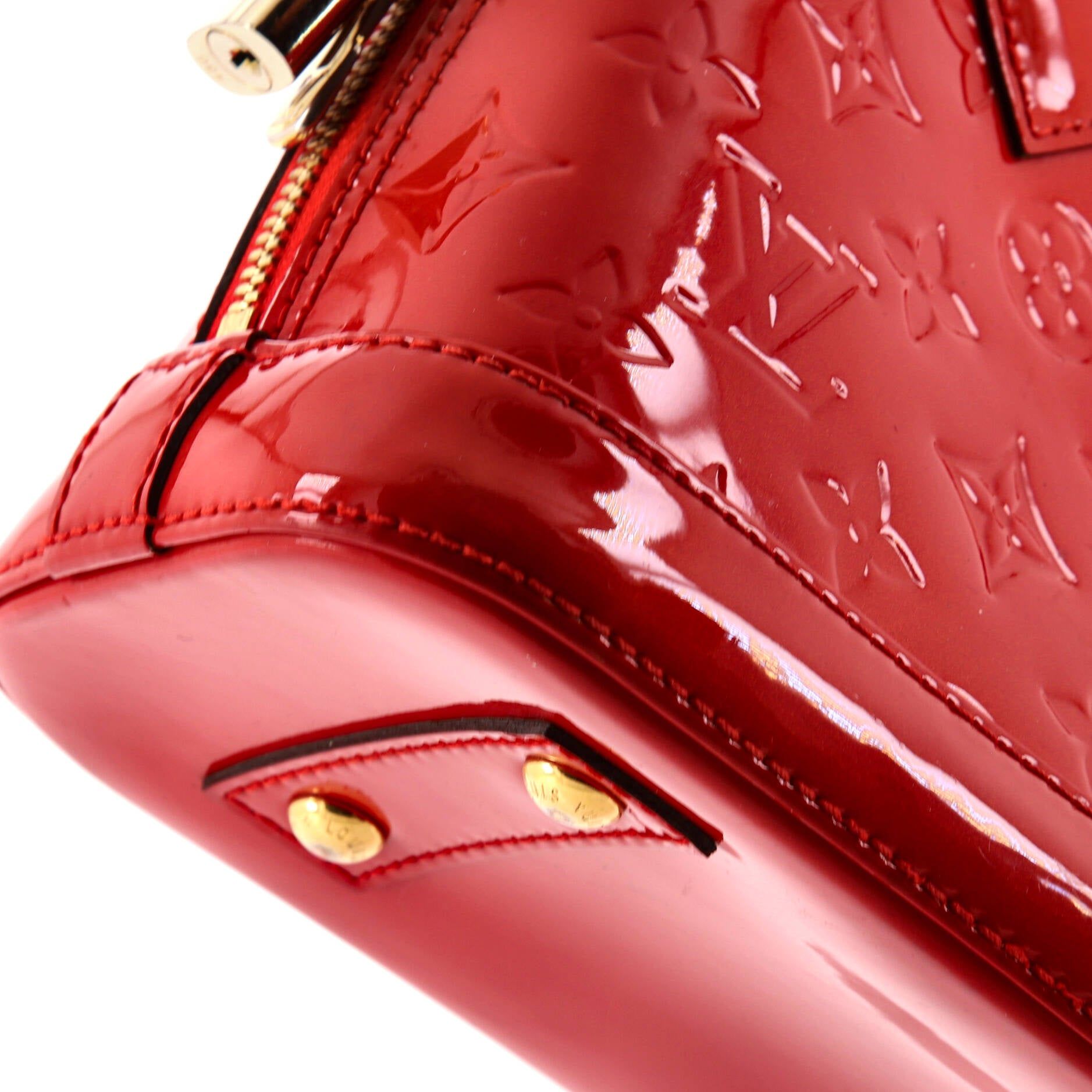 Louis Vuitton Alma Handbag Monogram Vernis Bb