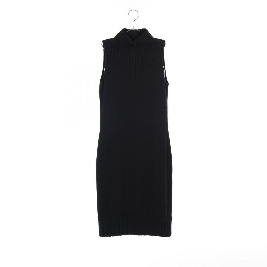 Chanel Sleeveless Dress P 24169v 01672 Cashmere Black 38