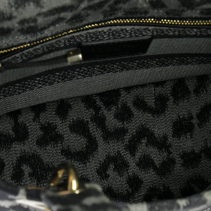 Christian Dior Lady D-Lite Bag Mizza Embroidered Canvas Medium