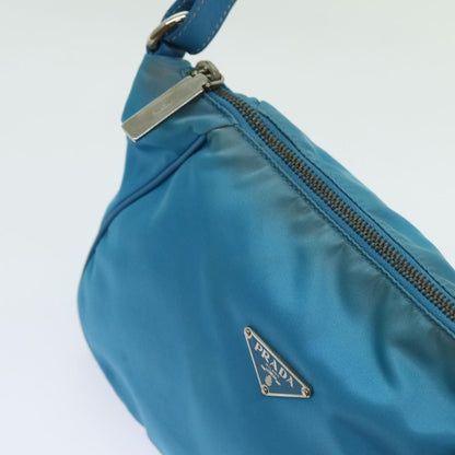 Prada Accessory Pouch Nylon Light Blue Auth