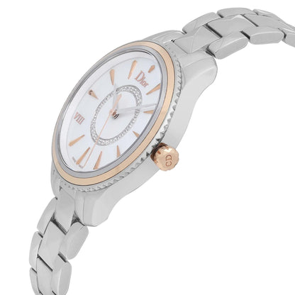 Christian Dior VIII Montaigne Steel Diamond MOP Dial Ladies CD1521I0M001