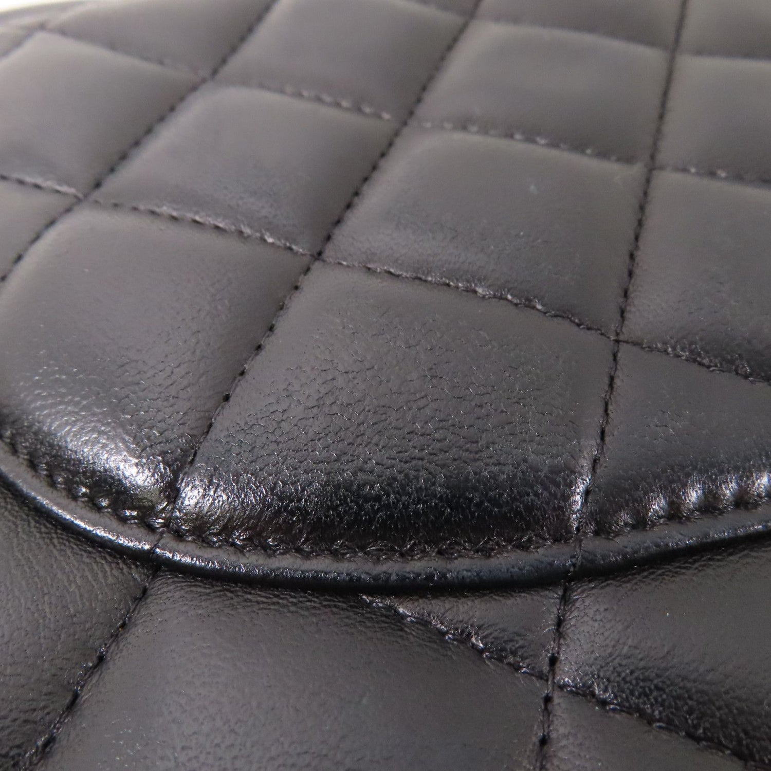 Chanel Black Sheepskin Leather Large Classic Golden Cross Shoulder Back Bag Lambskin (sheep Leather)