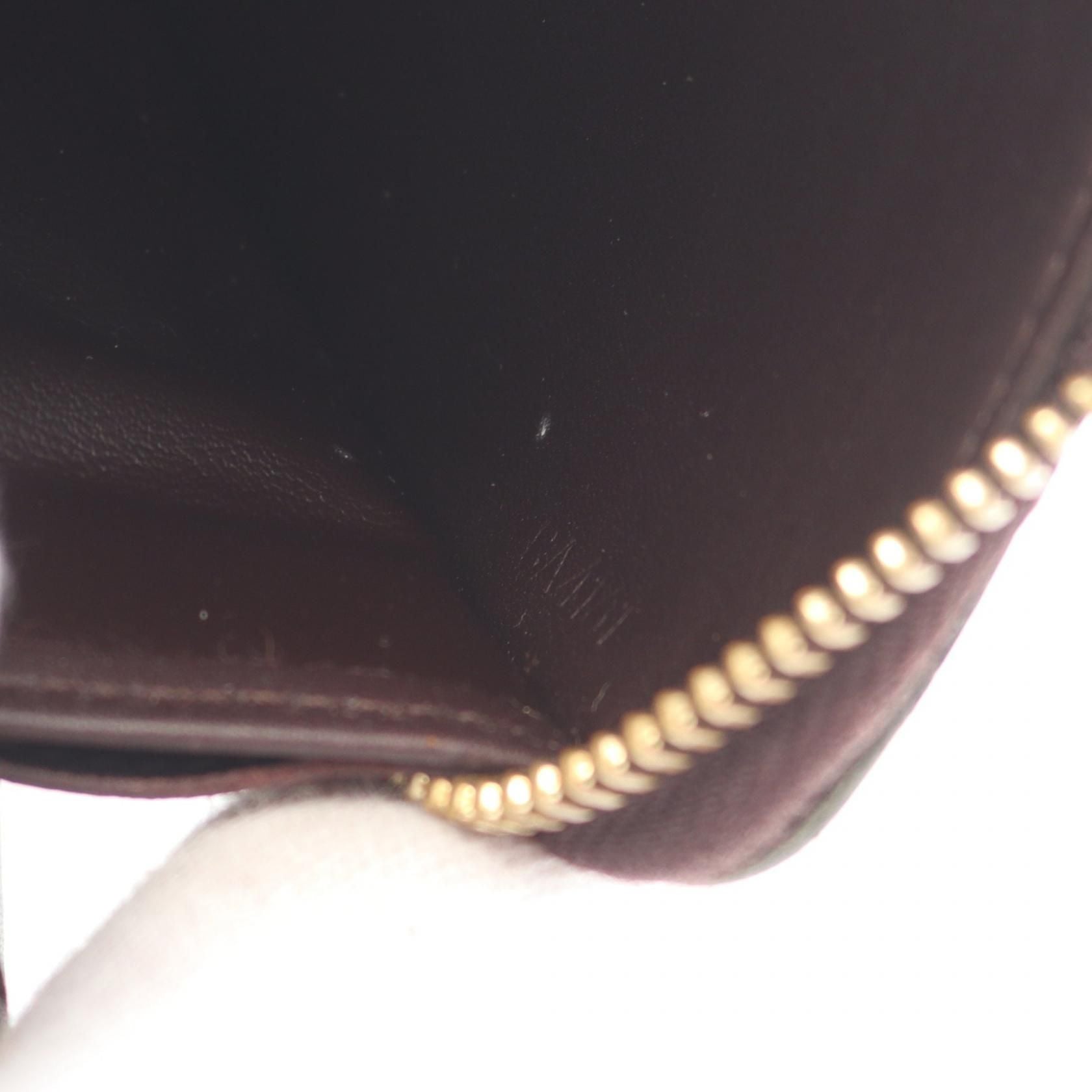 Louis Vuitton Zippy Wallet Amarrant Purple Around Long Wallet M 93522