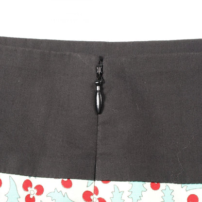 Chanel Green Multicolor Coco Mark Skirt Cotton P 22950