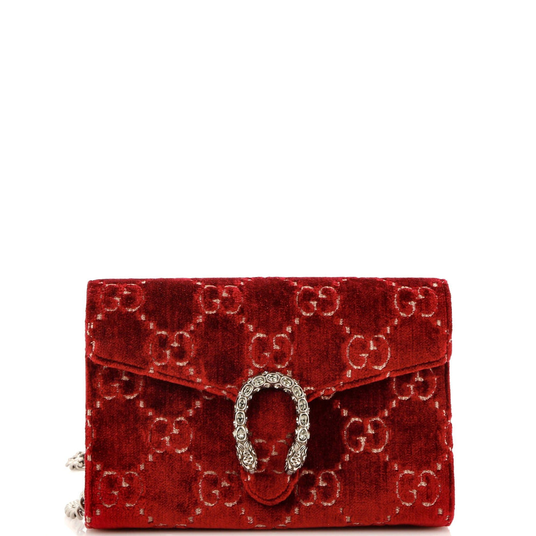 Gucci Dionysus Chain Wallet Gg Velvet Small
