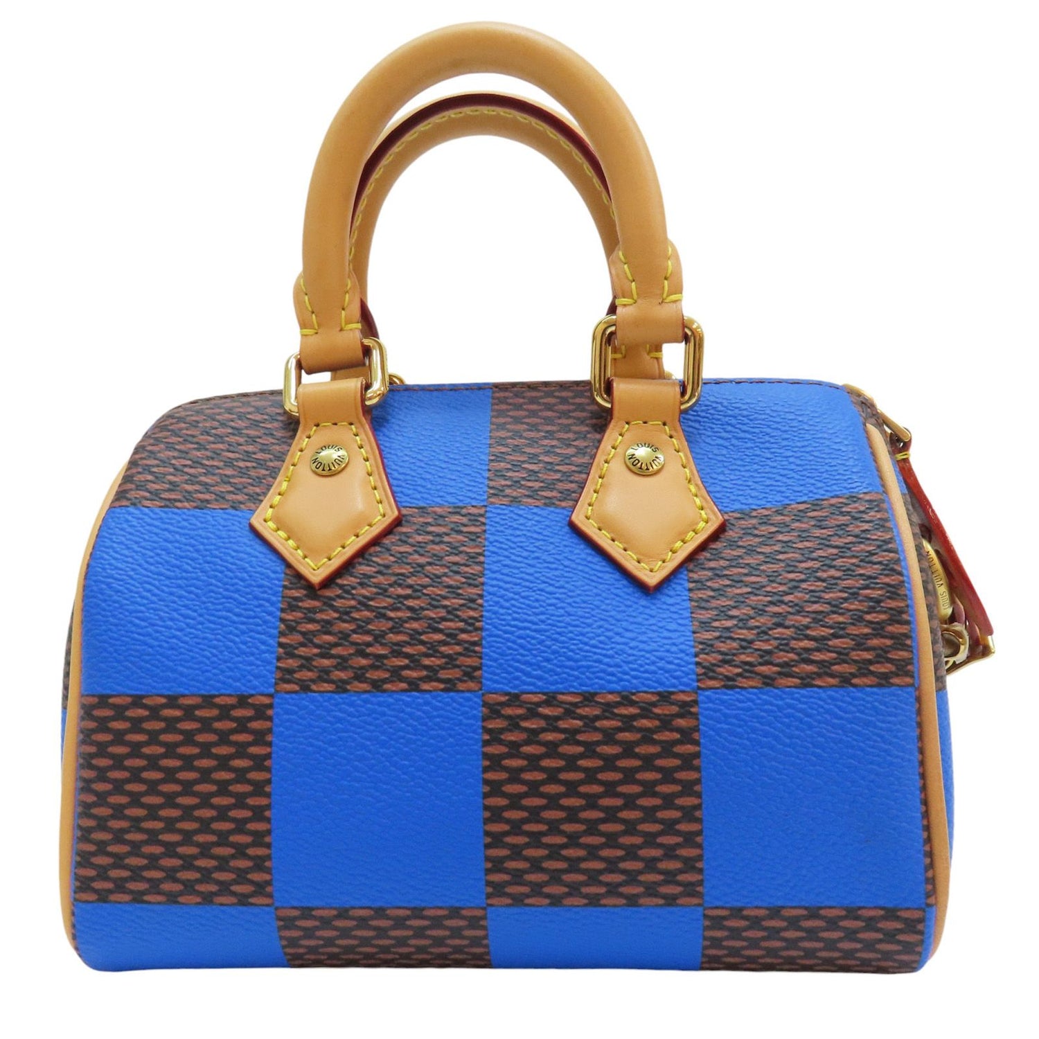Louis Vuitton Speedy 18 Bandouliere Damier Pop Blue Shoulder Handbag N 40595