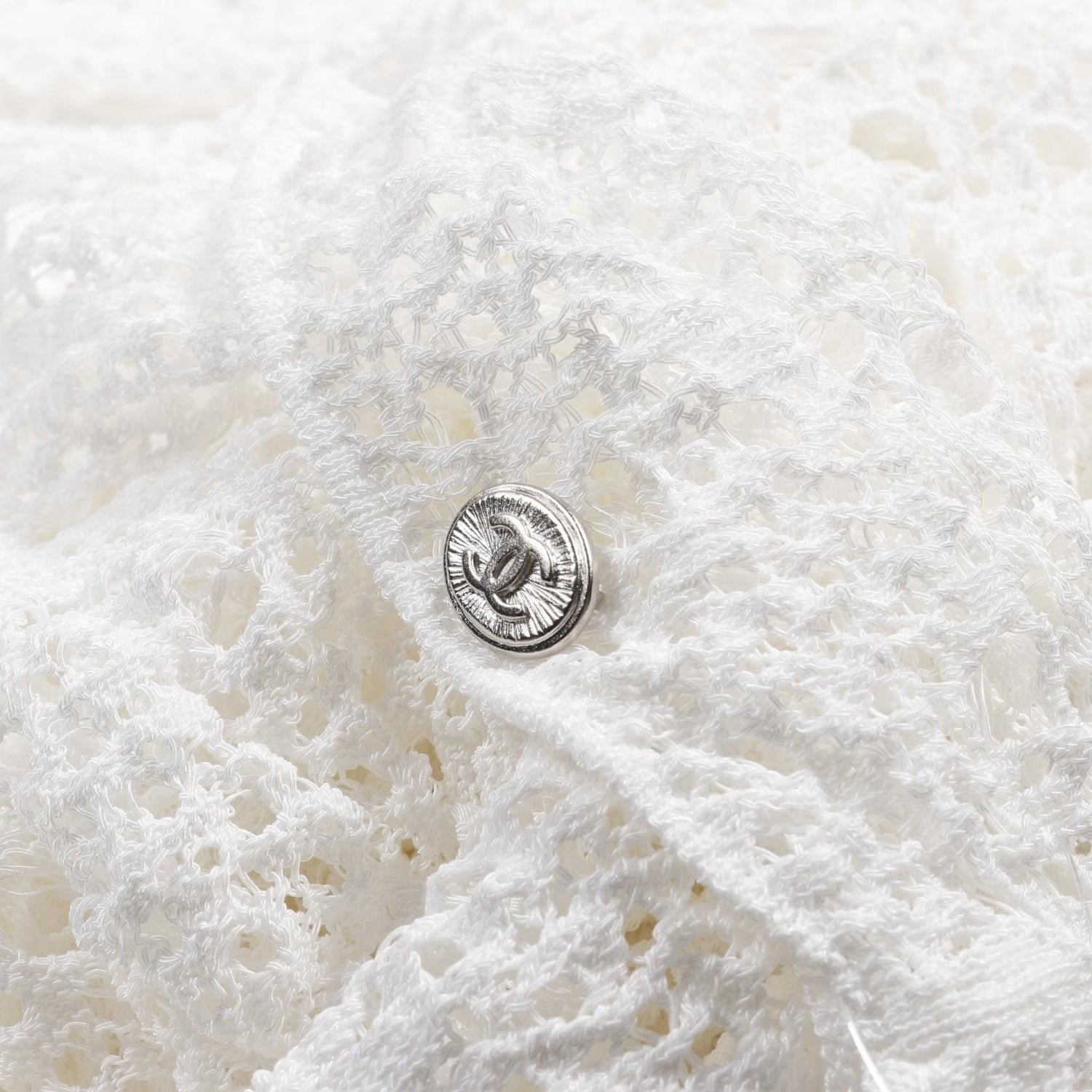 Chanel White T-shirt Cotton Nylon P 43385k 04388