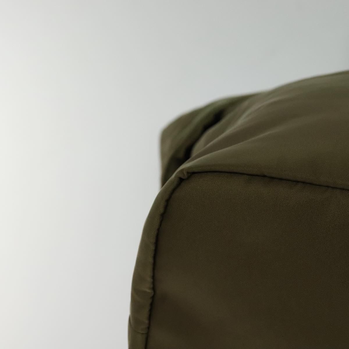 Prada Hand Bag Nylon 2way Khaki Auth