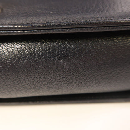 Chanel Black Cowhide Leather Crossbody Back Bag Calfskin (cowhide) Boy 28