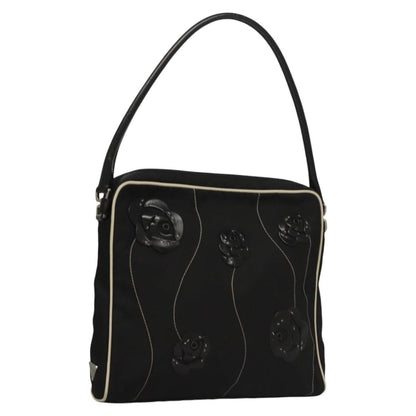 Prada Shoulder Bag Nylon Black Auth