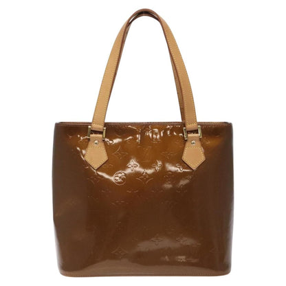 Louis Vuitton Vernis Houston Hand Bag Bronze M 91122 Lv Auth