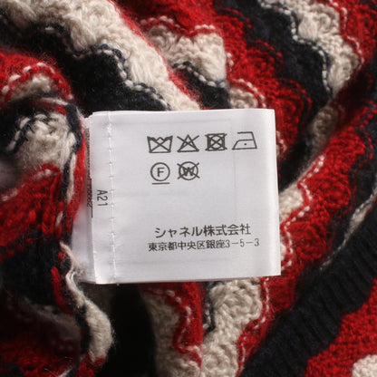 Chanel Navy Red White Dress Other Cashmere P 57823k 07567