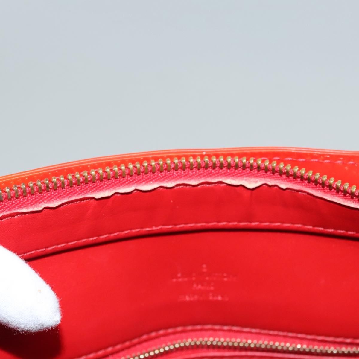 Louis Vuitton Vernis Houston Hand Bag Red M 91092 Lv Auth