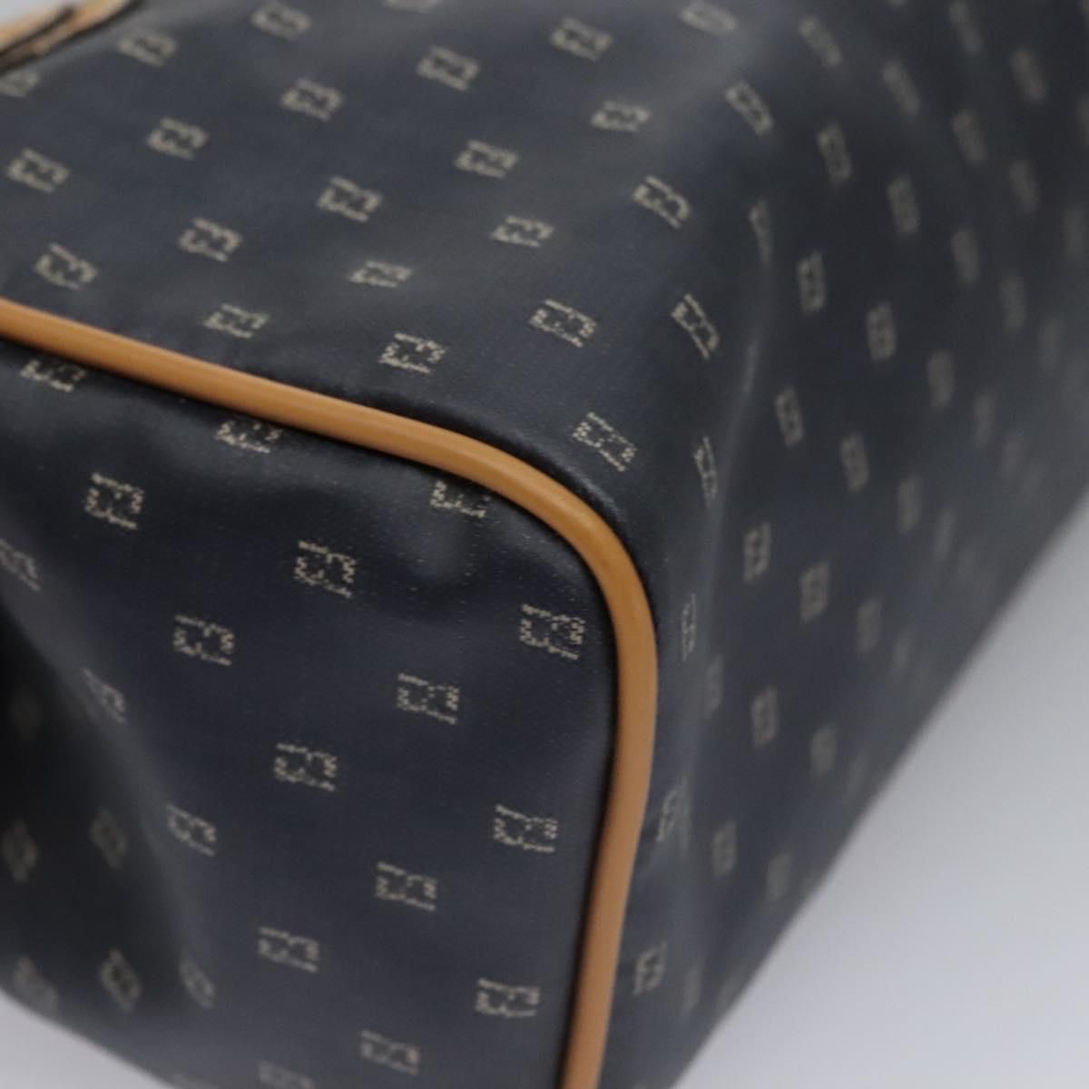 Fendi Hand Bag Pvc Canvas 2way Black Auth
