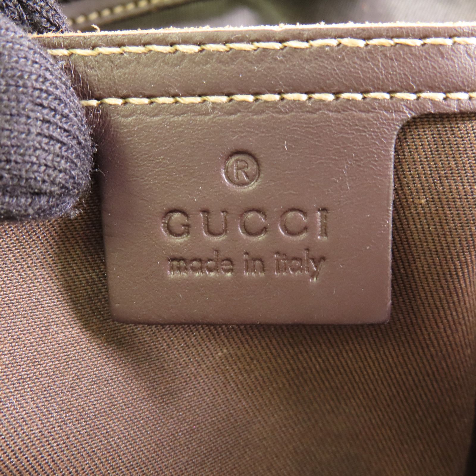 Gucci Layered Canvas Gg Tote Bag Handmade Bag Tote Bag Brown Pvc Coated Canvas 211137
