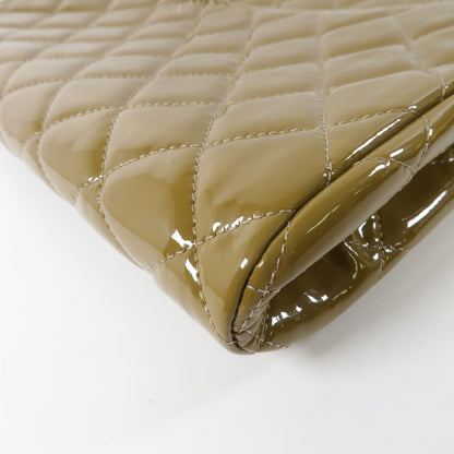 Chanel Other Lacquered Leather Shoulder Bag Silver Shoulder Bag Patent Leather