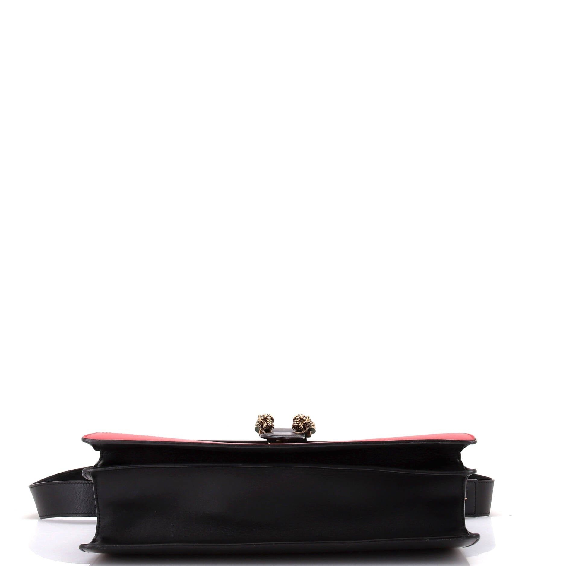 Gucci Dionysus Bamboo Top Handle Bag Colorblock Leather Large