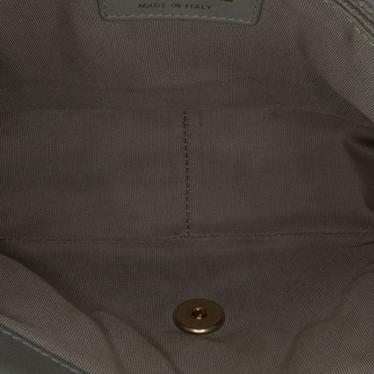 Chanel Mini Rectangular Chevron Lambskin Chain Around Flap Gray