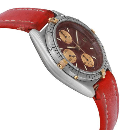 Breitling Chronomat 41 Steel Burgundy Dial Automatic Men Watch 81950