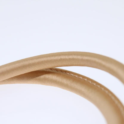 Bottega Veneta Hand Bag Satin Pink Gold Auth