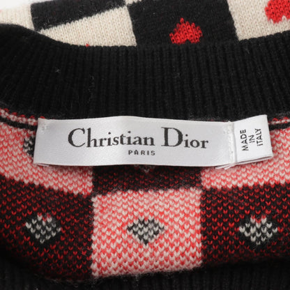 Christian Dior Dioramour Knitwear Sweater 154s 55am 013 Cashmere Wool Beige Black