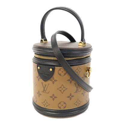 Louis Vuitton [special] [offer] Monogram Reverse Cannes Gold Buckle Hand-sewn Shoulder Bag Black Brown 2way Should