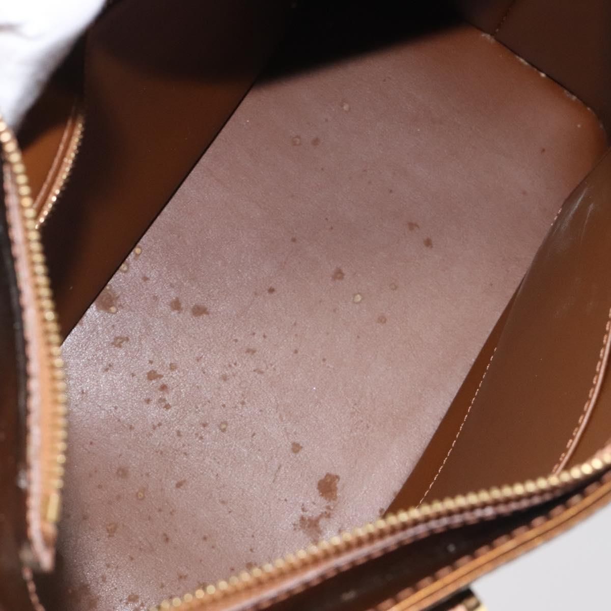Louis Vuitton Vernis Houston Hand Bag Bronze M 91122 Lv Auth