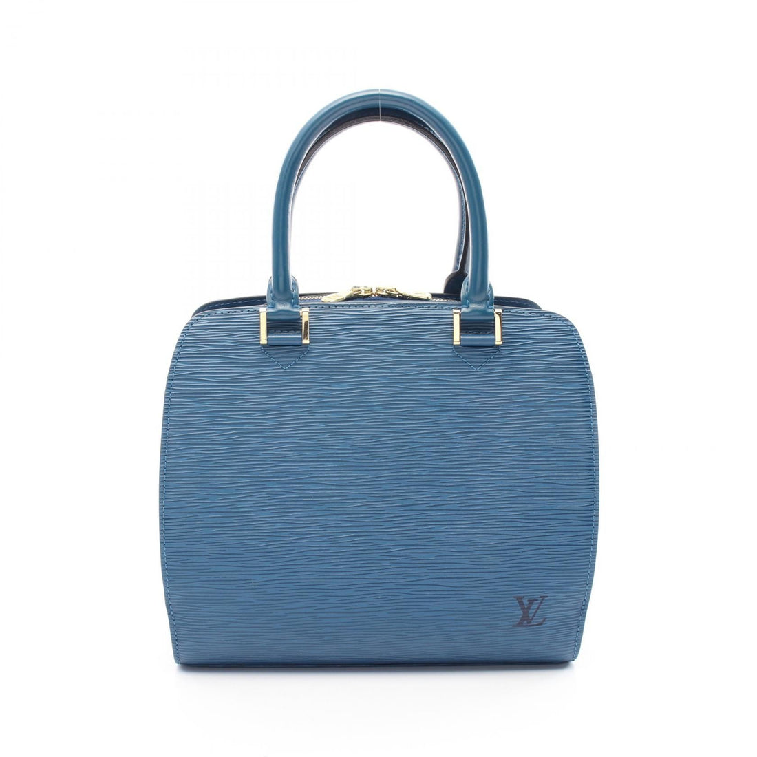 Louis Vuitton Pont Neuf Handbag M 52055 Epi Leather Toledo Blue Lv
