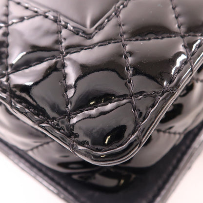 Chanel Black Lacquered Boy 11 Crossbody Bag Patent Leather