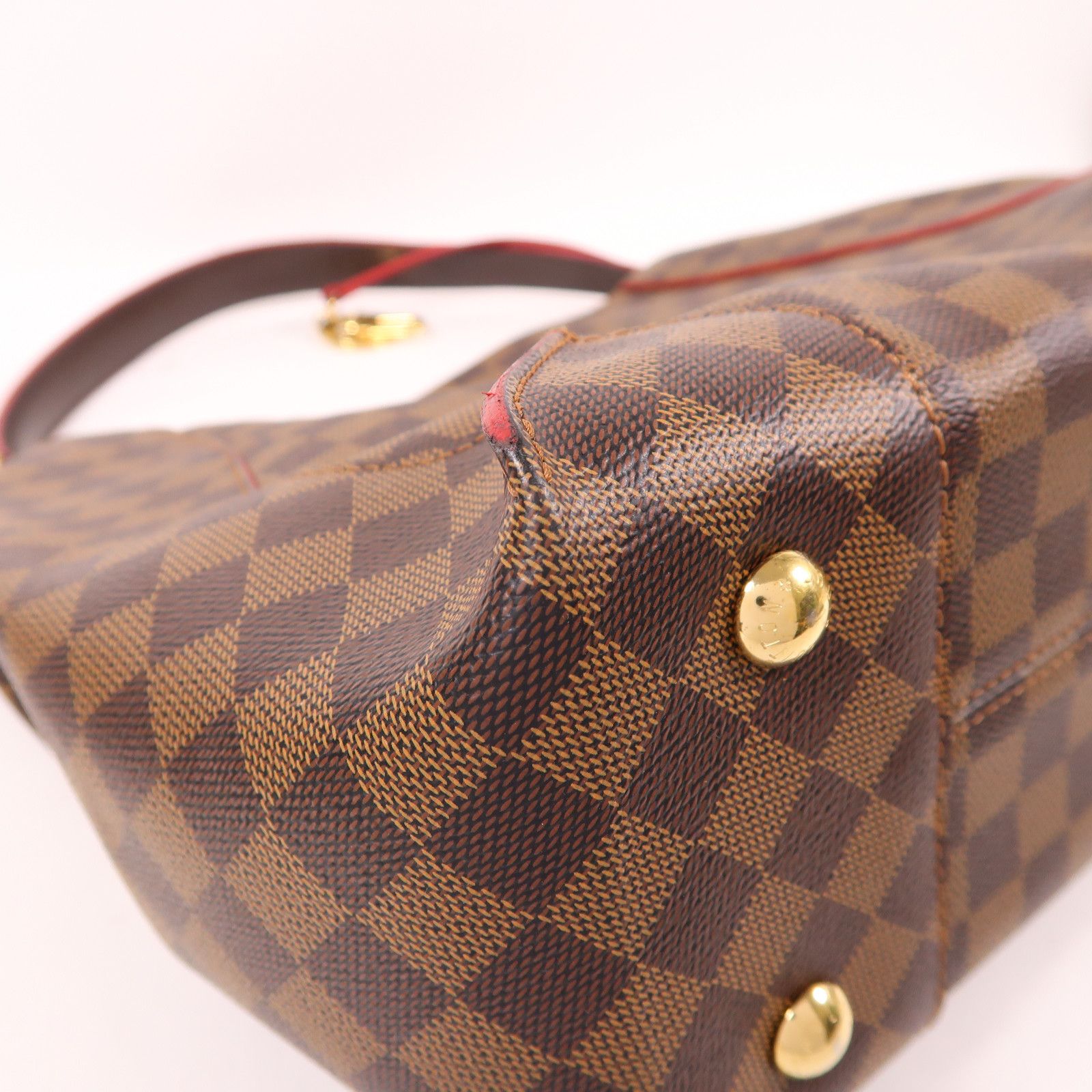 Louis Vuitton Damier Caissa Hobo Gold Shoulder Bag Ebene Brown Shoulder Bag N 41555