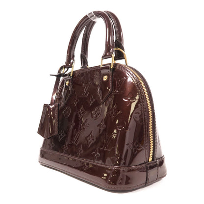 Louis Vuitton Vernis Alma Bb Handmade Shoulder Bag Red Amarante 2way Shoulder Bag M 91678