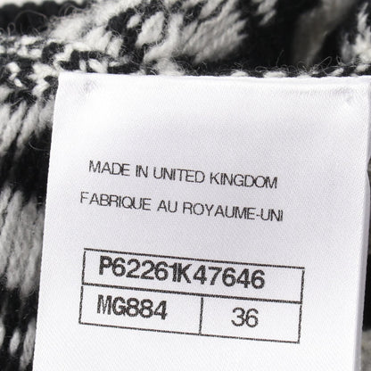 Chanel Coco Neige Skirt P 62261k 47646 Cashmere Black White 36