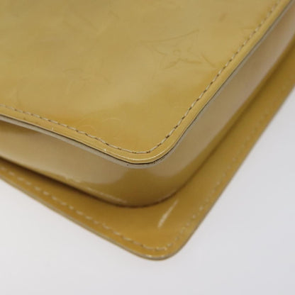 Louis Vuitton Vernis Motto Accessory Pouch Beige M 91136 Lv Auth