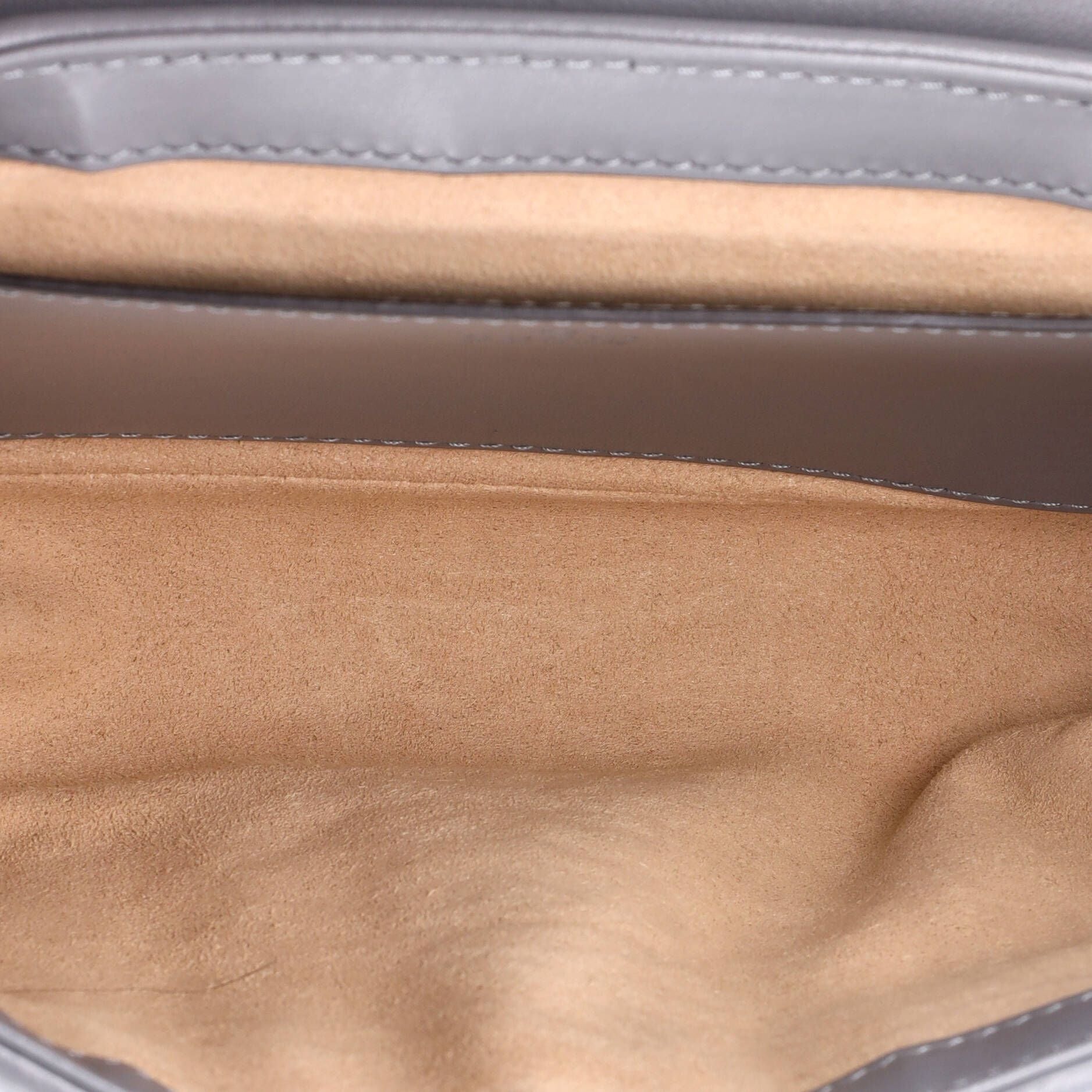 Gucci Calfskin Matelasse Aria Mini GG Marmont Shoulder Bag