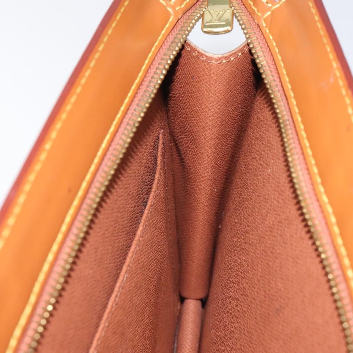 Louis Vuitton Epi Pochette Homme Clutch Bag Zipangu Gold M 52528 Lv Auth