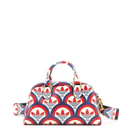 Gucci X Adidas Duffle Bag Printed Leather Mini
