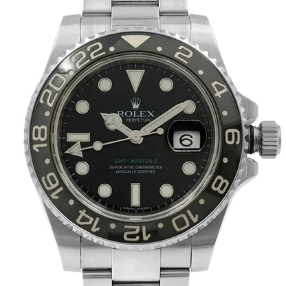 Rolex Gmt-master II Black Index Dial Oyster Steel Automatic Mens Watch 116710LN
