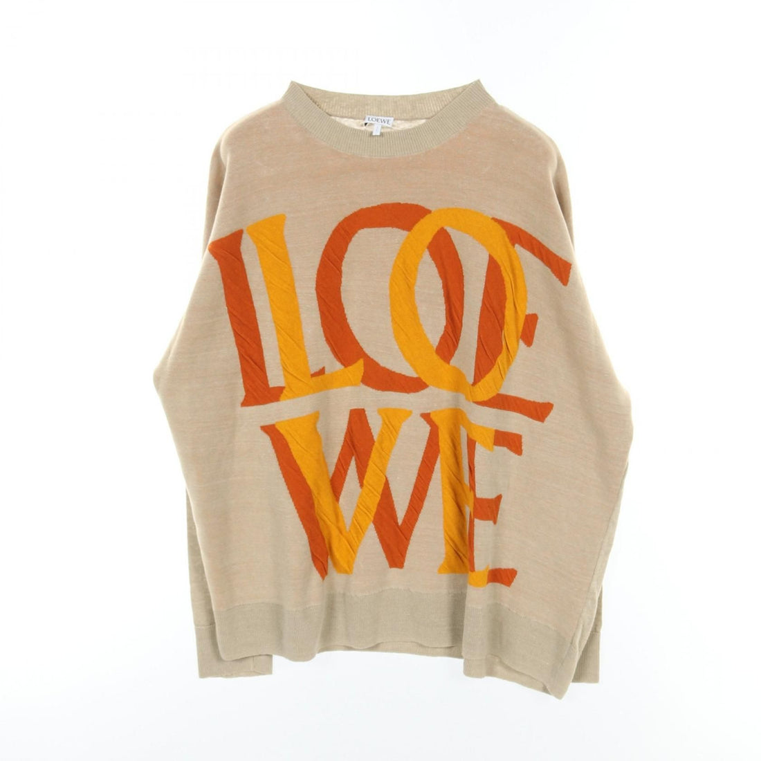 Loewe Knit Beige Multicolor Fabric Cotton S 359y 14k 37