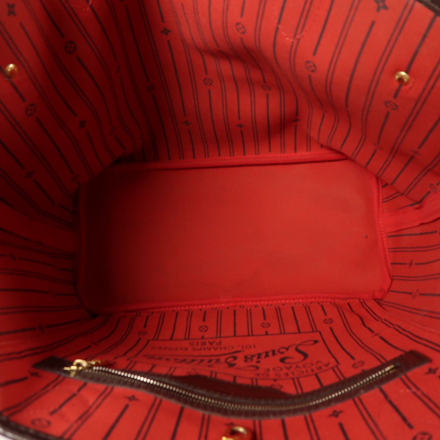 Louis Vuitton Damier Neverfull Mm Gold Shoulder Bag/handmade Bag Brown Tote Bag N 51105