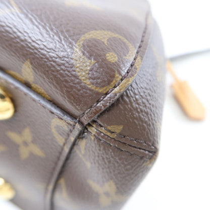 Louis Vuitton Monogram Montaigne Bb Hand-turn Shoulder Bag Palm Color Brown Brown 2way Shoulder Bag M 41055