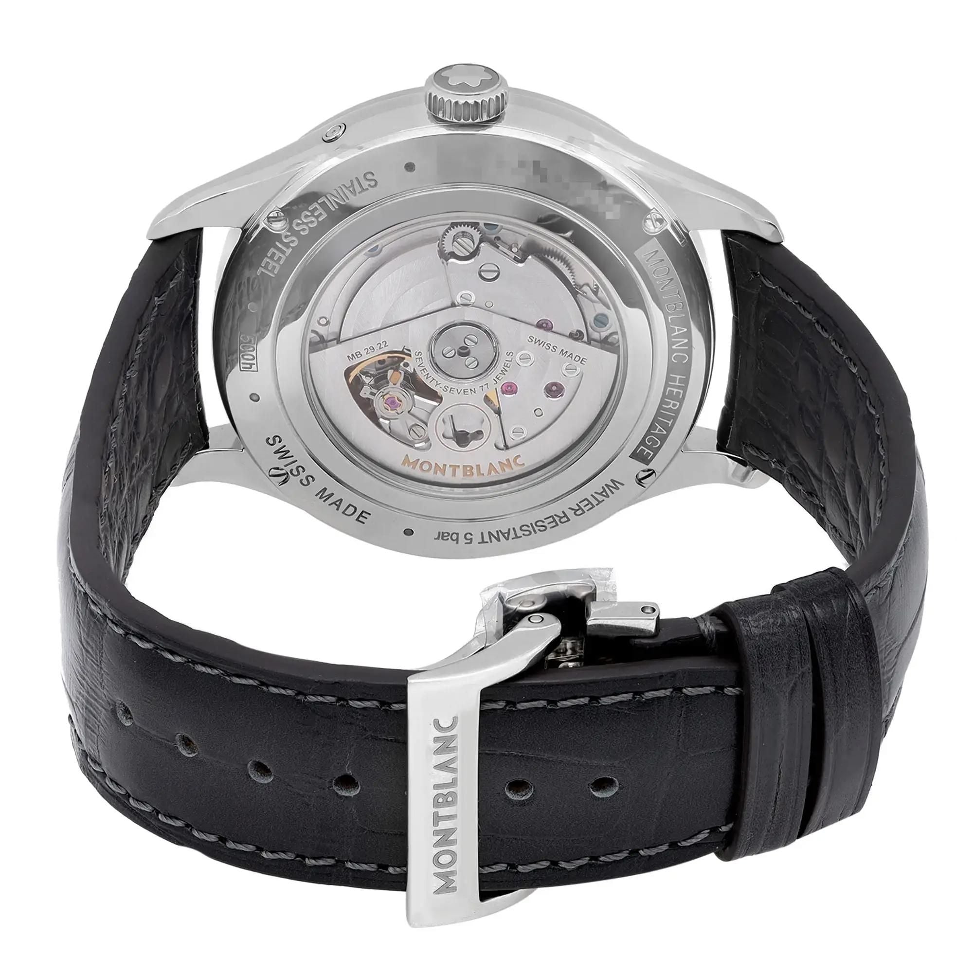 Montblanc Heritage Perpetual Calendar Steel White Dial Automatic Watch MB119925
