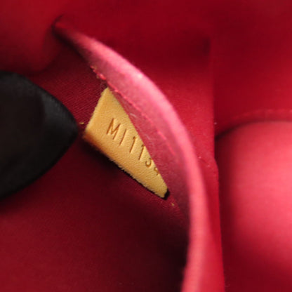 Louis Vuitton Vernis Alma Bb Gold Hand-rolled Shoulder Bag Red Red 2way Shoulder Bag M 91606