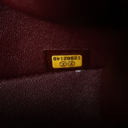 Chanel Black Sheepskin Leather Classic 25 Silver Crosshair Shoulder Bag Lambskin (sheep Leather) A