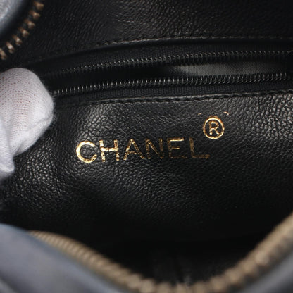 Chanel Black Matelasse Big Coco Mark Shoulder Bag Lambskin (sheep Leather)
