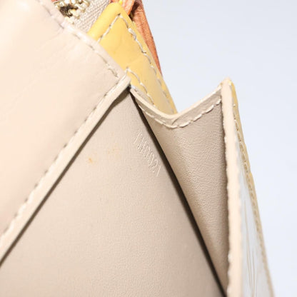 Louis Vuitton Vernis Motto Accessory Pouch Beige M 91136 Lv Auth
