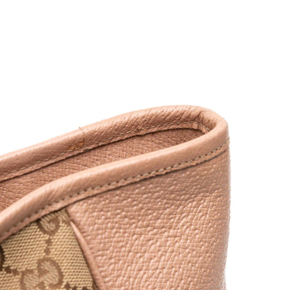 Gucci GG Canvas And Leather Bree Tote Pink
