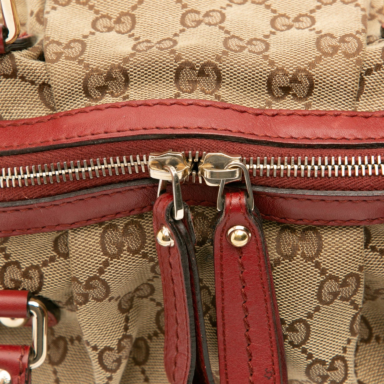 Gucci GG Canvas Sukey Satchel Brown
