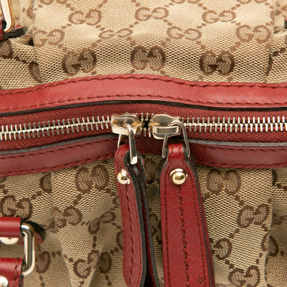 Gucci GG Canvas Sukey Satchel Brown