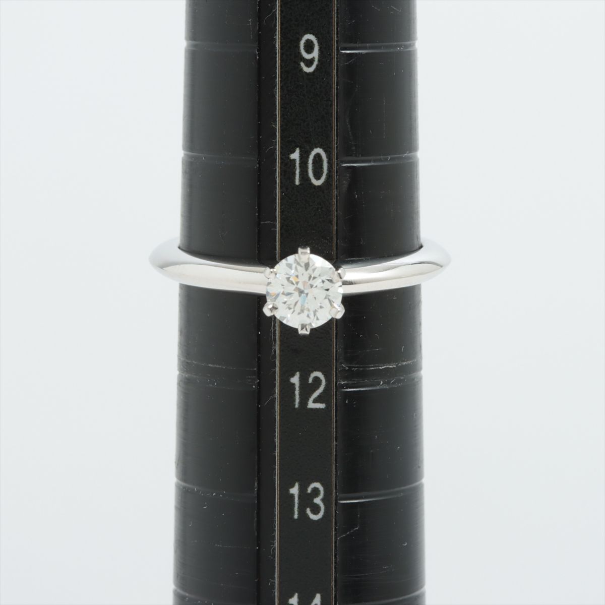 Tiffany &amp; Co. Solitaire Diamond Ring Pt950 4.6g 0.44